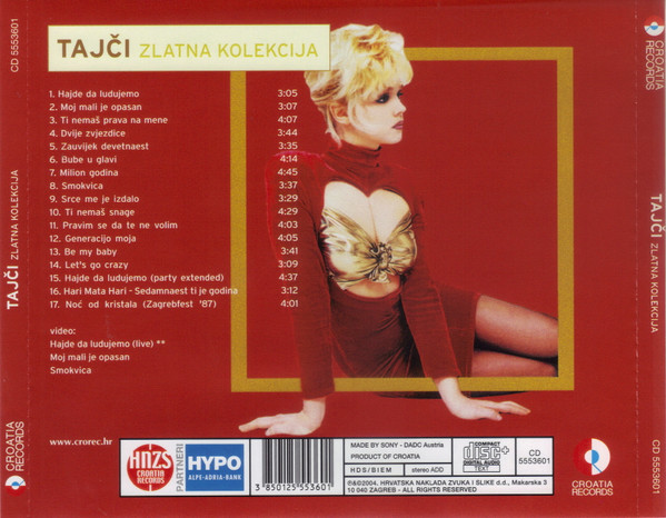Tajči - Zlatna Kolekcija (CD, Album, Comp, Enh)