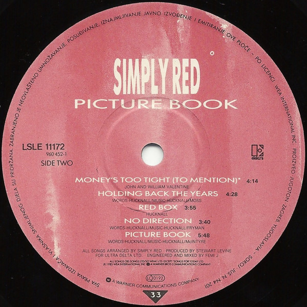 Simply Red - Picture Book (LP, Album)