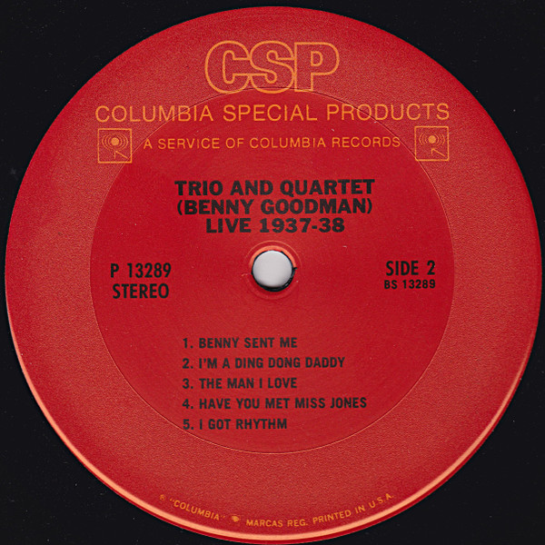 Benny Goodman Trio And Quartet* - Live 1937-38 (LP, Comp, RM)