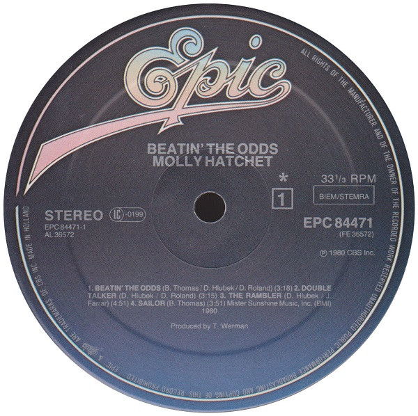 Molly Hatchet - Beatin' The Odds (LP, Album)