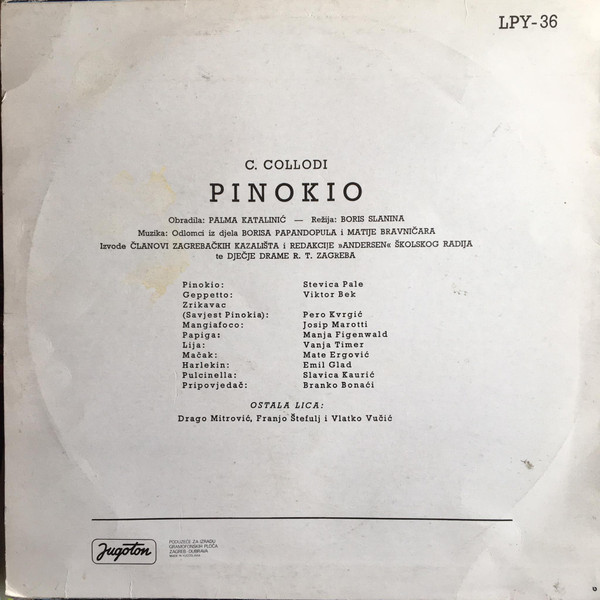 C. Collodi* - Pinokio (LP, Album)