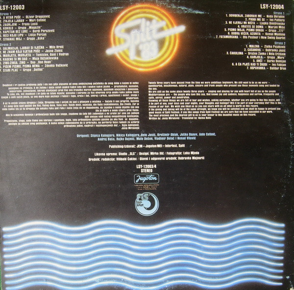 Various - Festival Zabavne Glazbe Split '83 (2xLP, Album, Comp, RP)