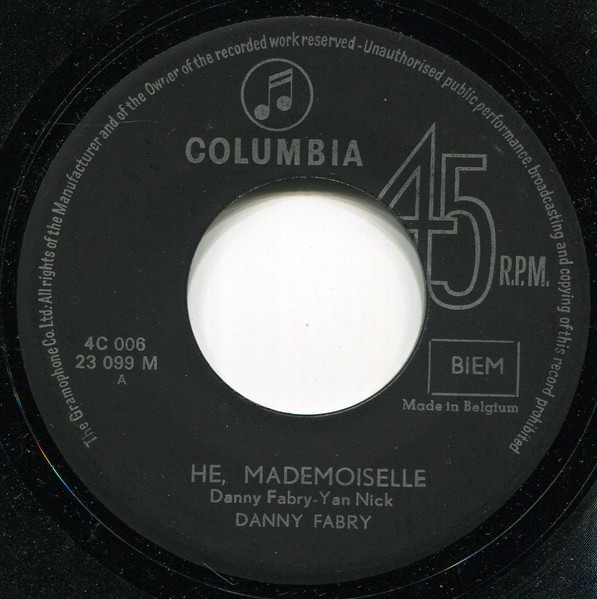 Danny Fabry - He Mademoiselle / 't Is Weer Koek En Ei (7
