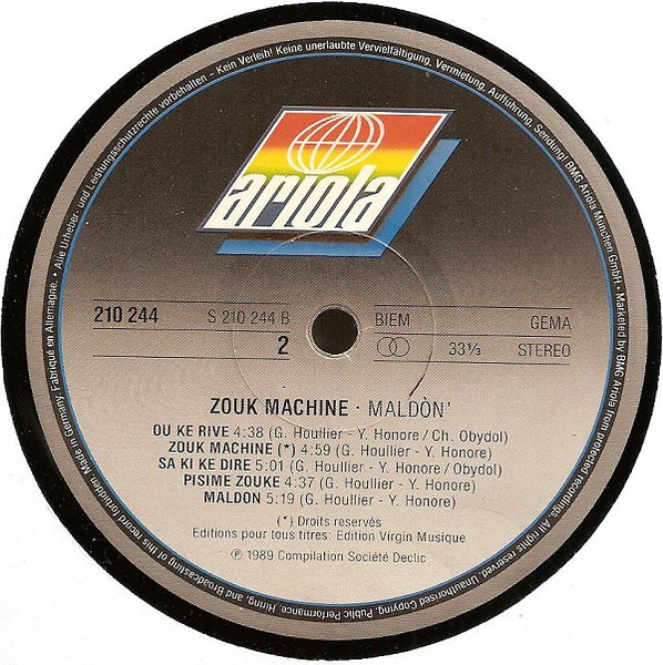 Zouk Machine - Maldòn (LP, Album)