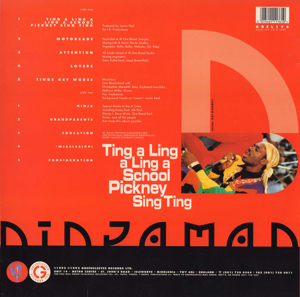 Ninjaman - Ting A Ling A Ling A School Pickney Sing Ting (LP, Album)