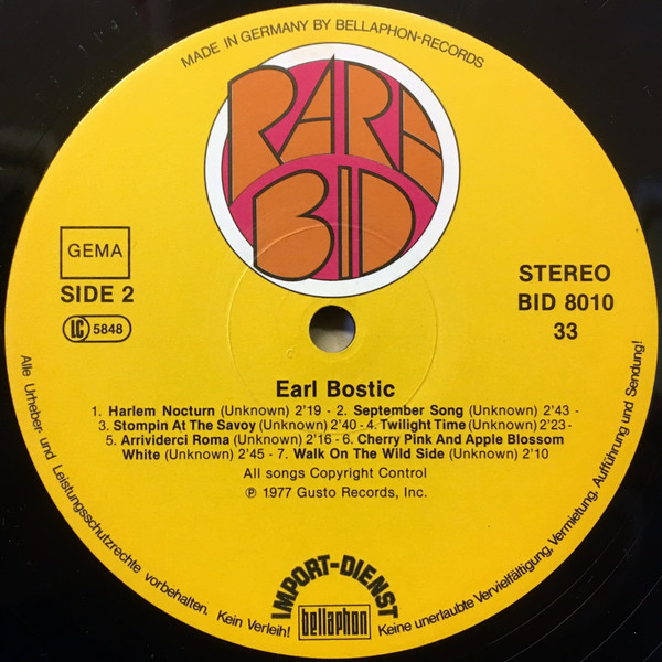 Earl Bostic - 14 Hits (LP, Comp)