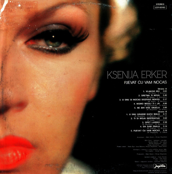 Ksenija Erker - Pjevat Ću Vam Noćas (LP, Album)