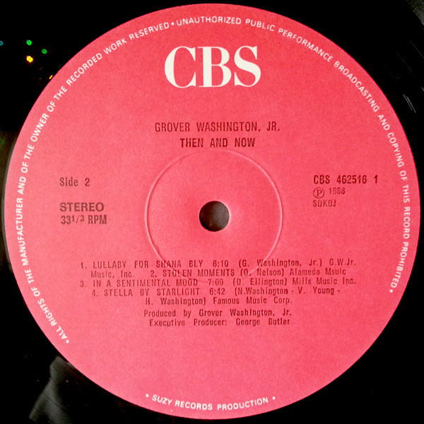 Grover Washington, Jr. - Then And Now (LP, Album)