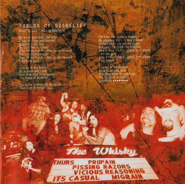 Pissing Razors - Fields Of Disbelief (CD, Album)