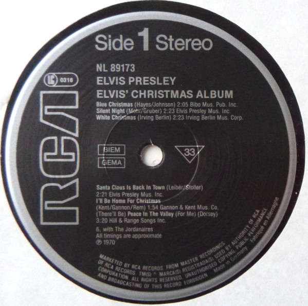 Elvis* - Elvis' Christmas Album (LP, Album, RE)