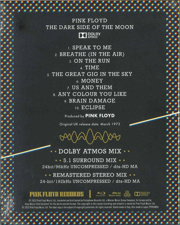 Pink Floyd - The Dark Side Of The Moon - Dolby Atmos (Blu-ray, Blu-ray-A, RE, RM, Multichannel)