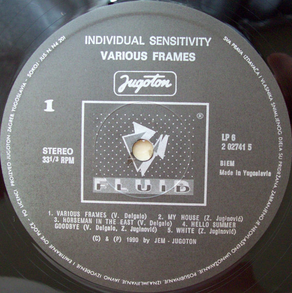 Individual Sensitivity - Various Frames (LP, Album)