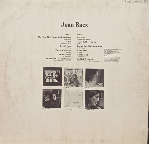 Joan Baez - Greatest Hits (LP, Comp)