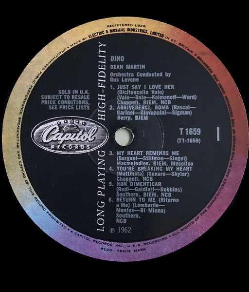 Dean Martin - Dino (LP, Mono)