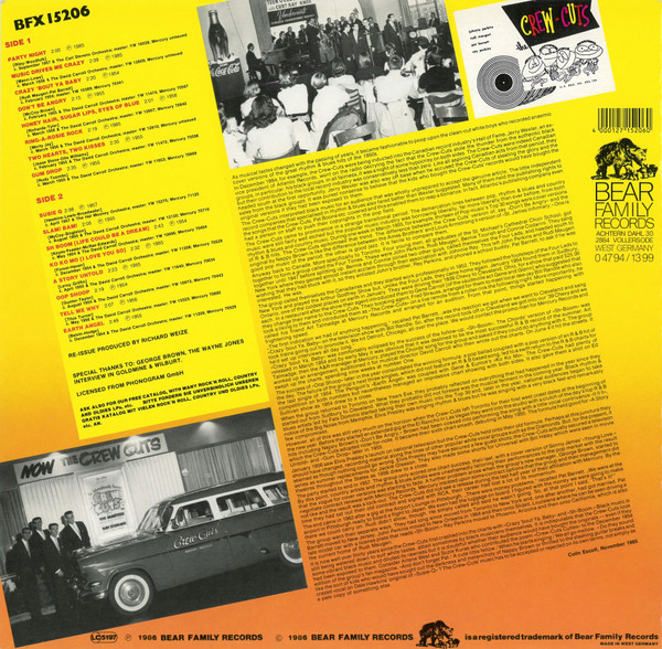 The Crew Cuts - Rock And Roll Bash (LP, RE)