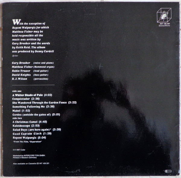 Procol Harum - A Whiter Shade Of Pale (LP, Album, RE)