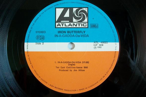 Iron Butterfly - In-A-Gadda-Da-Vida (LP, Album, RE)