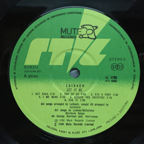 Laibach - Let It Be (LP, Album)