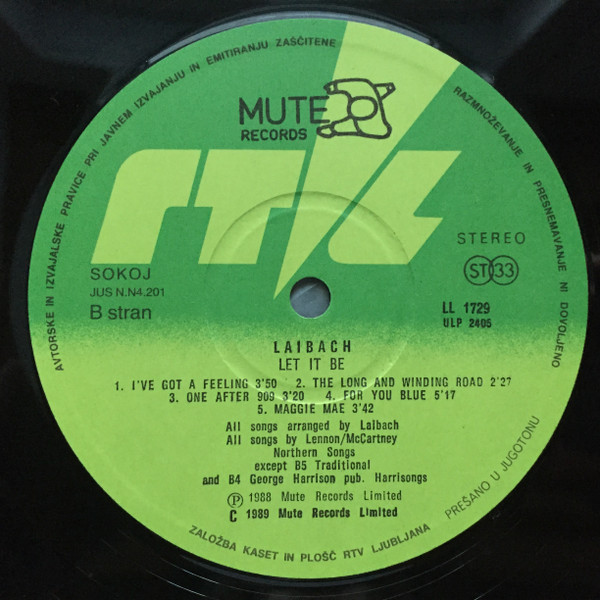 Laibach - Let It Be (LP, Album)