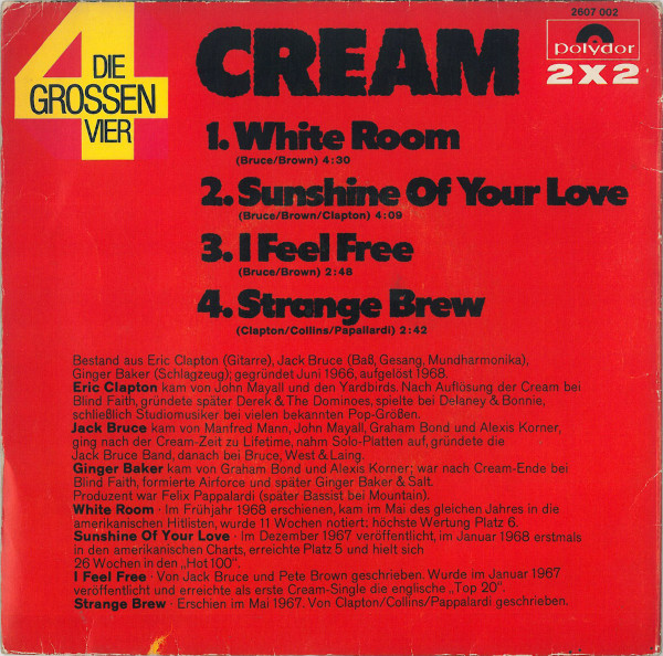 Cream (2) - Die Grossen Vier (2x7