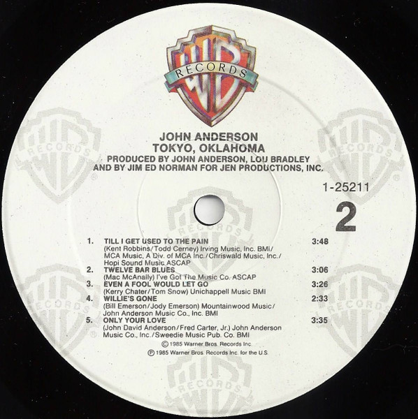 John Anderson (3) - Tokyo, Oklahoma (LP, Album, Spe)