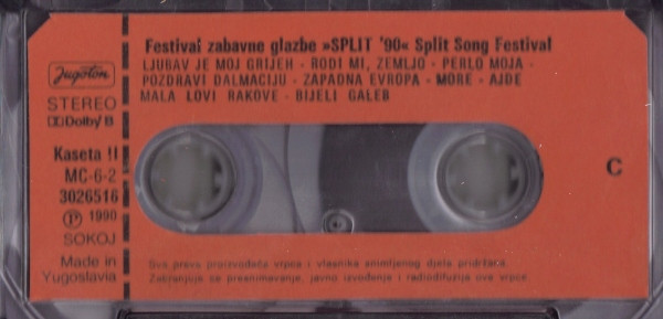 Various - Split '90 (Festival Zabavne Glazbe / Split Song Festival) (2xCass, Album, Comp)