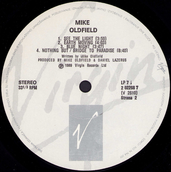 Mike Oldfield - Earth Moving (LP, Album)