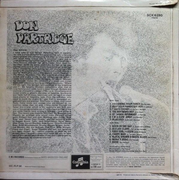 Don Partridge - Don Partridge (LP, Album)