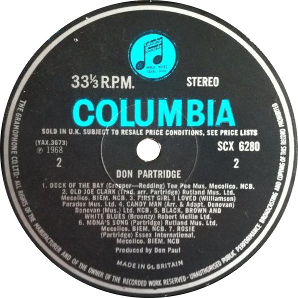 Don Partridge - Don Partridge (LP, Album)