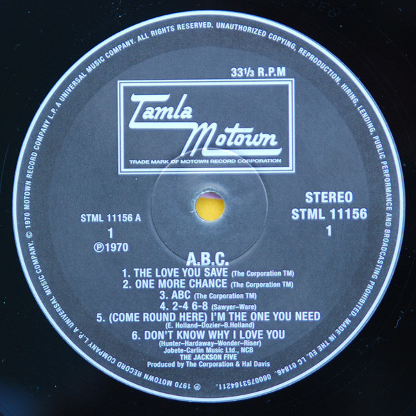 The Jackson 5 - ABC (LP, Album, RE, RM, 180)