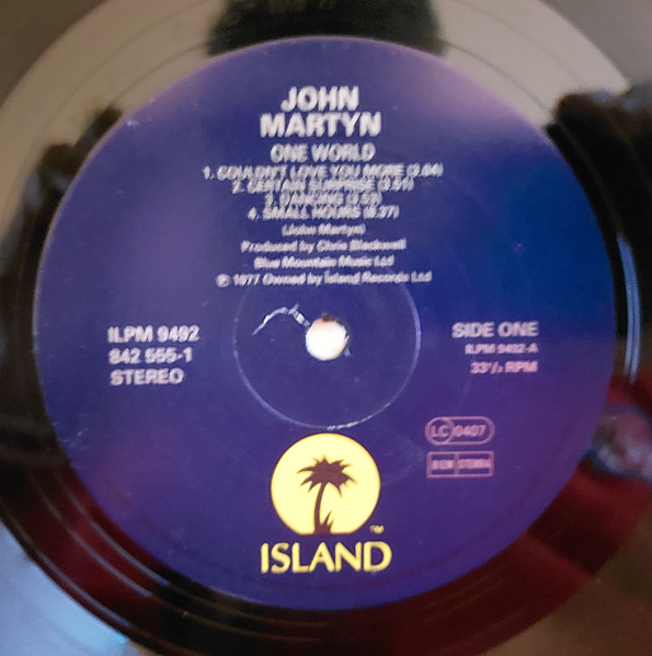 John Martyn - One World (LP, Album, RE)