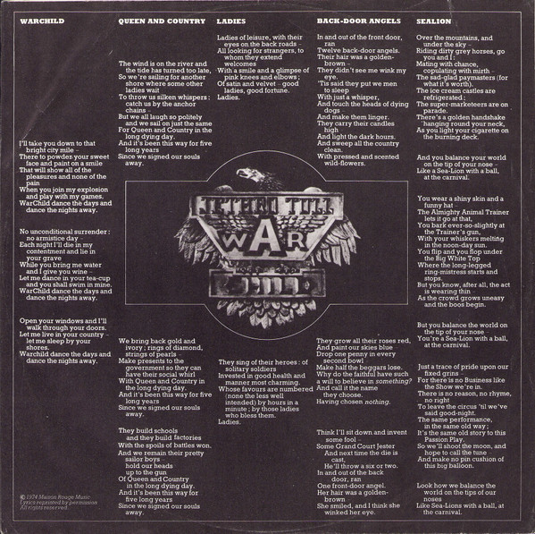 Jethro Tull - War Child (LP, Album)