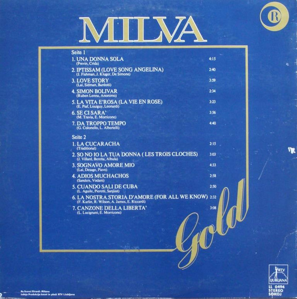 Milva - Gold (LP, Comp)