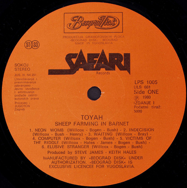 Toyah (3) - Sheep Farming In Barnet (LP, Album)