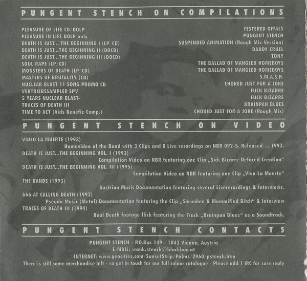 Pungent Stench - Praise The Names Of The Musical Assassins (CD, Comp, Ltd, Bla)