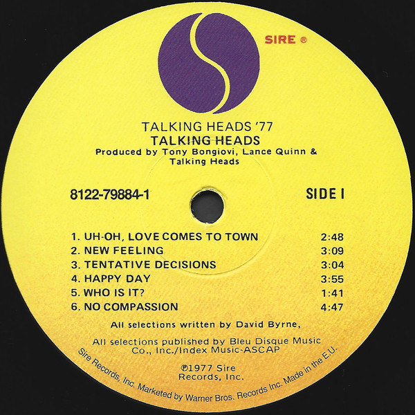 Talking Heads - Talking Heads: 77 (LP, Album, RE, RM, 180)