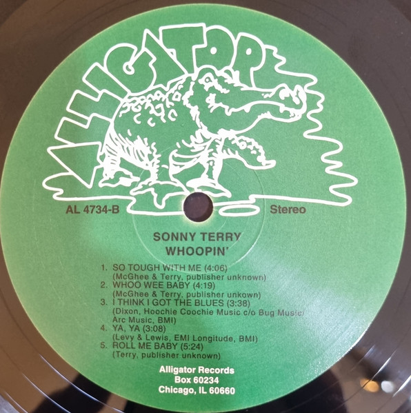 Sonny Terry - Whoopin' (LP, Album, RE, 180)