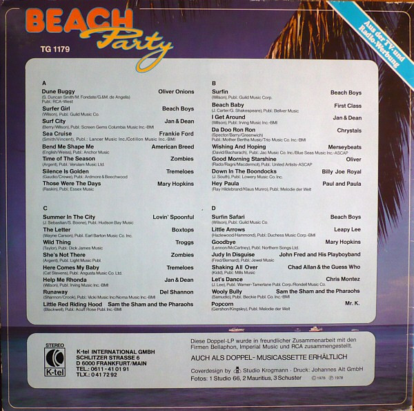 Various - Beach Party (2xLP, Comp)