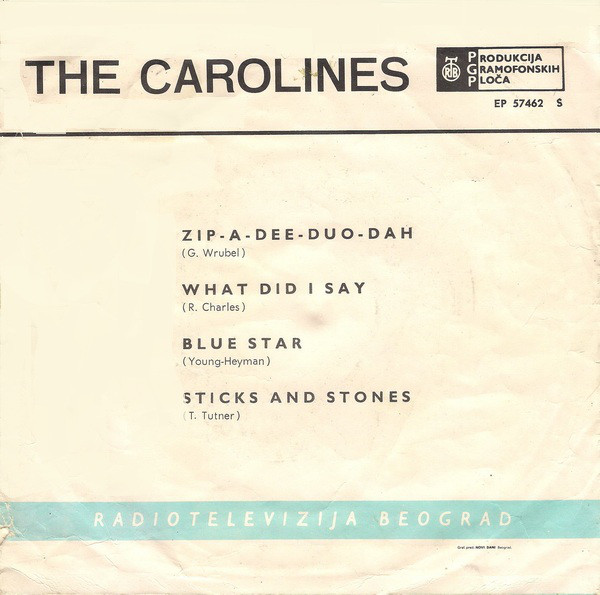 The Carolines (4) - Zip-A-Dee-Duo-Dah (7