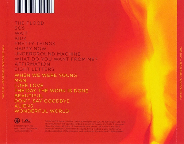 Take That - Progressed (2xCD, Album)