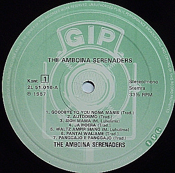 The Amboina Serenaders* o.l.v. Ming Luhulima - The Amboina Serenaders (2xLP, Comp)