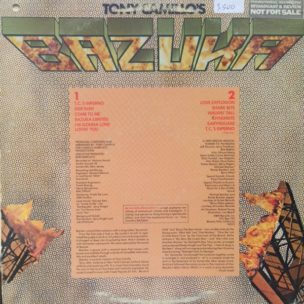 Bazuka* - Bazuka (LP, Album, Promo)