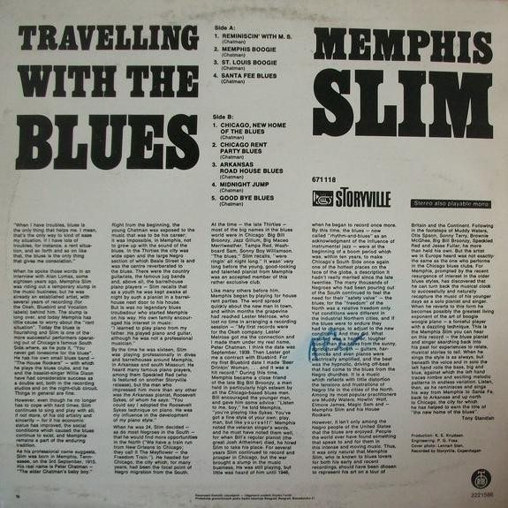 Memphis Slim - Travelling With The Blues (LP, Album)