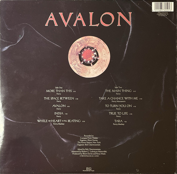 Roxy Music - Avalon (LP, Album, RE)