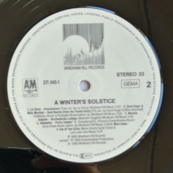 Windham Hill Artists - A Winter's Solstice (LP, Comp)