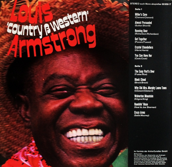 Louis 'Country & Western' Armstrong* - Louis 'Country & Western' Armstrong (LP, Album)