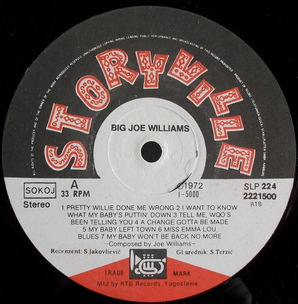 Big Joe Williams - Big Joe Williams (LP, Album, RE)