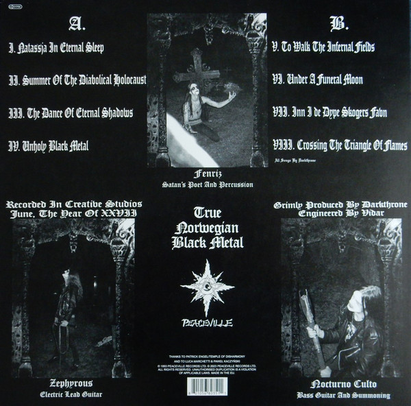Darkthrone - Under A Funeral Moon (LP, Album, RE)