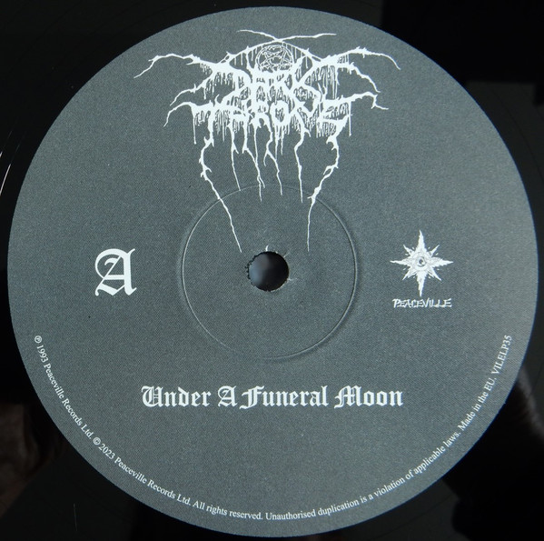 Darkthrone - Under A Funeral Moon (LP, Album, RE)