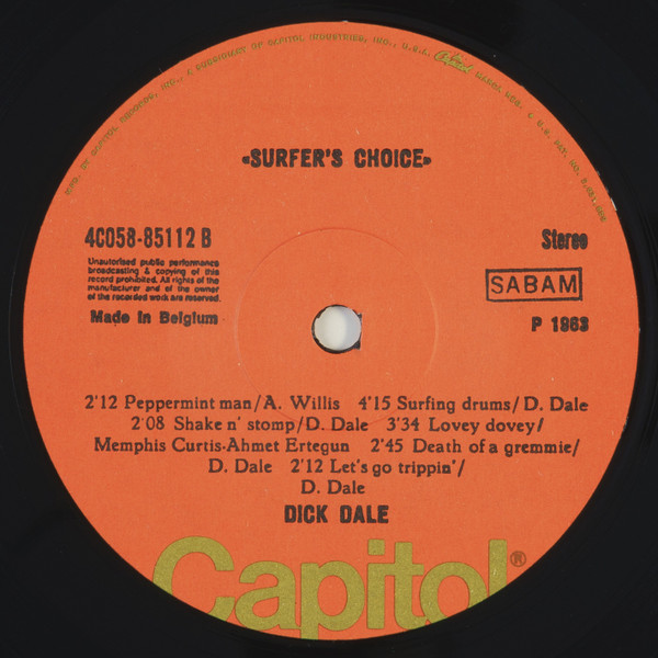 Dick Dale And His Del-Tones* - Surfer's Choice (LP, RE)